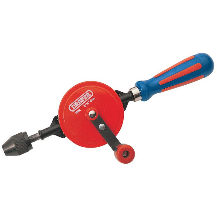 Draper Tools 8mm Double Pinion Hand Drill - Wood Tamer