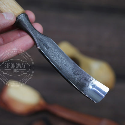 Strongway 25mm Bent Gouge for making kuksa, spoons, bowls