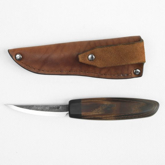 Strongway 85mm Slöyd knife with thermo ash wood handle