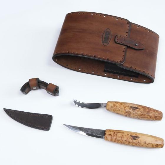 Strongway Hook Knife and Slöyd Knife Set