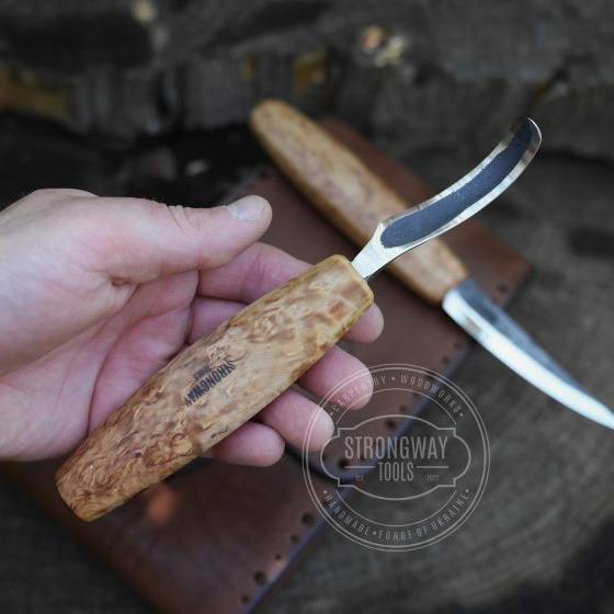 Strongway Hook Knife and Slöyd Knife Set