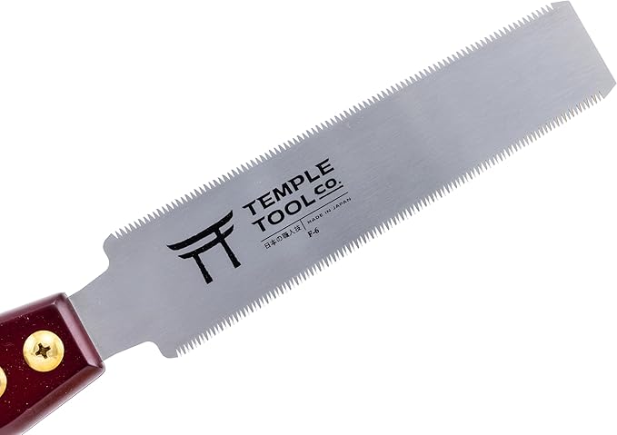 Temple Tool Co. Japanese Flush Cut Saw - 150mm Double Edge Pull Saw - Replacement Blade