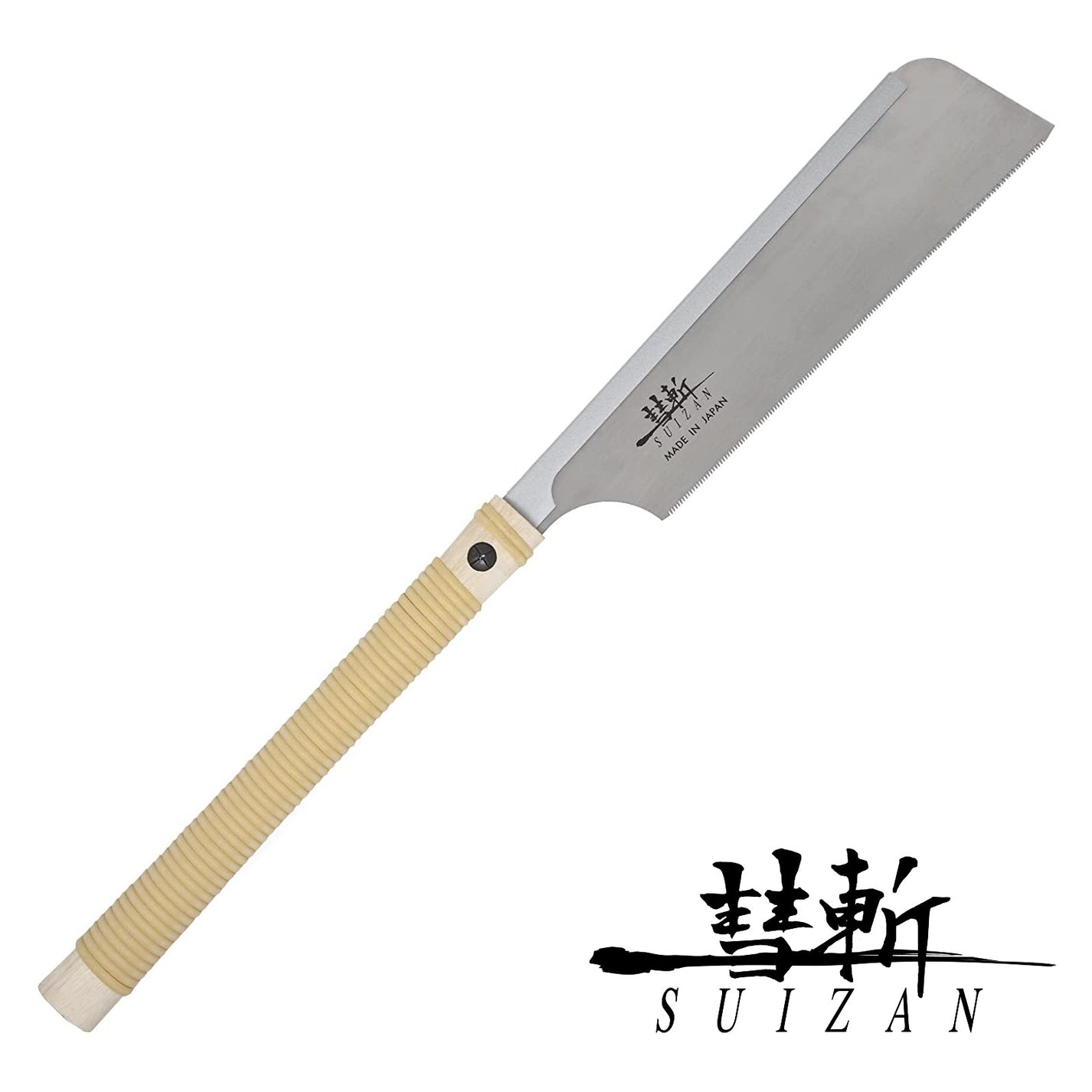 SUIZAN Japanese Dozuki Dovetail Hand Saw 9.5 Inch 17 TPI, Japanese Dovetail Hand Saw for Cross-cut, Rip-cut and Angle Cut