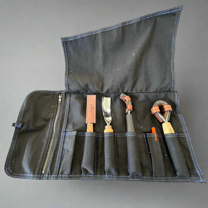 Wood Tamer Canvas Tool Wrap - 6 pocket