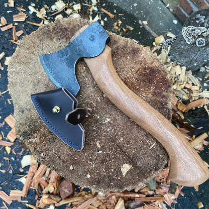 Wood Tamer X The Farmer's Forge 860 Carving Axe - Wood Tamer