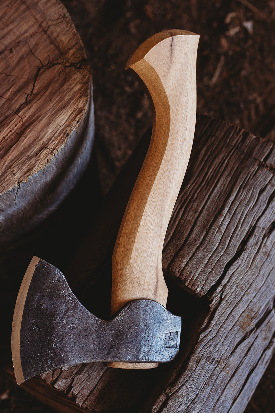 Wood Tamer X The Farmer's Forge 710 Carving Axe - Wood Tamer