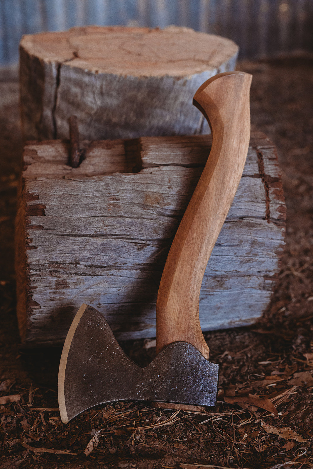 Wood Tamer X The Farmer's Forge 860 Carving Axe - Wood Tamer