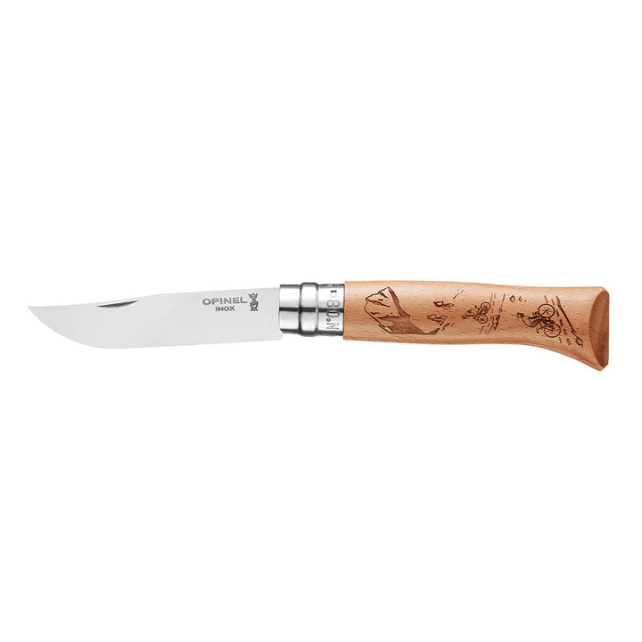 N°08 Limited Edition Engraved Handle Folding Knife - Alpine Adventures