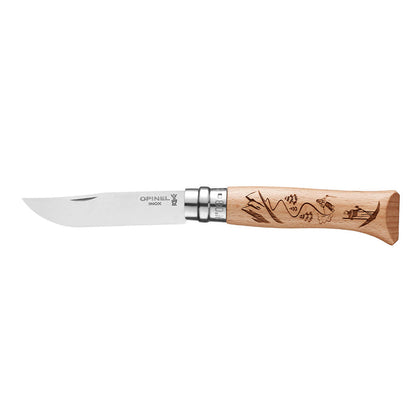 N°08 Limited Edition Engraved Handle Folding Knife - Alpine Adventures