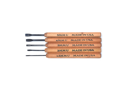 Dockyard Tools - 5 Piece U-Gouge Set - Wood Tamer