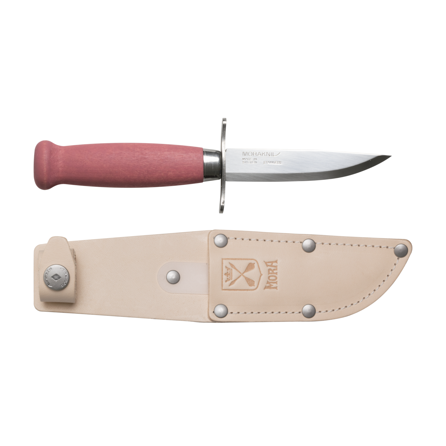 Mora Scout 39 Stainless Fixed Blade Knife + Sheath - Wood Tamer