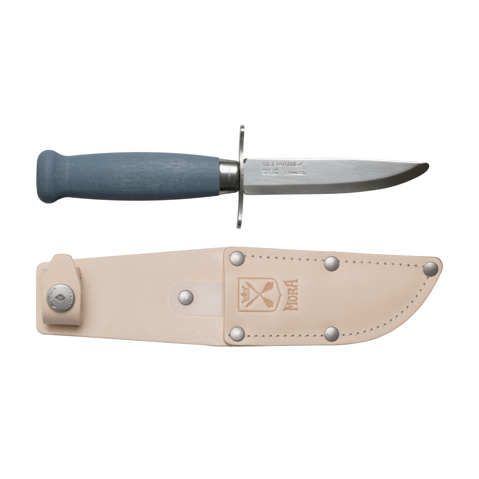 Mora Scout 39 Safe Stainless Fixed Blade Knife + Sheath - Wood Tamer