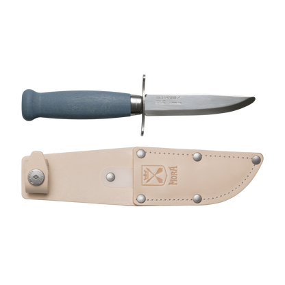 Mora Scout 39 Safe Stainless Fixed Blade Knife + Sheath - Wood Tamer