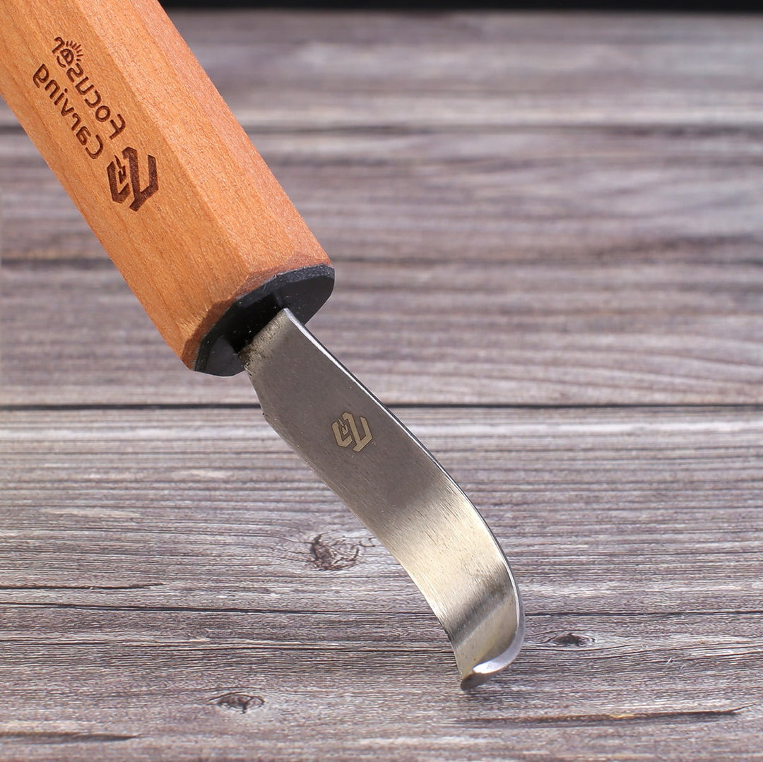 Focuser Carving 52100 Spoon Hook Knife FC104