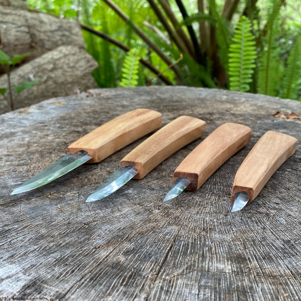Whittling Knife, Wood Carving Tools 5 in 1 Knife Set - Includes Sloyd Knife, Chip Carving Knife, Hook Knife, Oblique Knife, Trimming Knife Sharpener